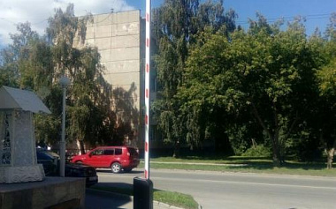 Шлагбаум на ул. Кропоткина 